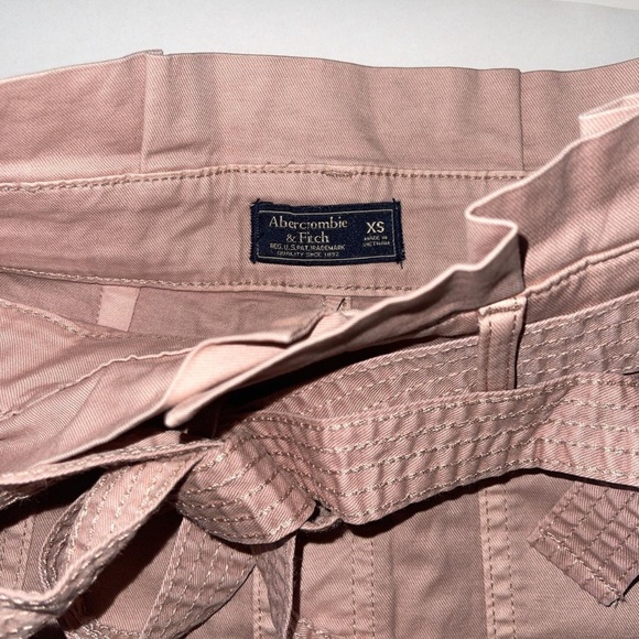 Abercrombie & Fitch Women's Pink and Silver Shorts - Picture 2 of 4